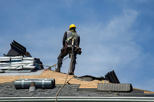 Professional Roofing technician working in Boston, VA